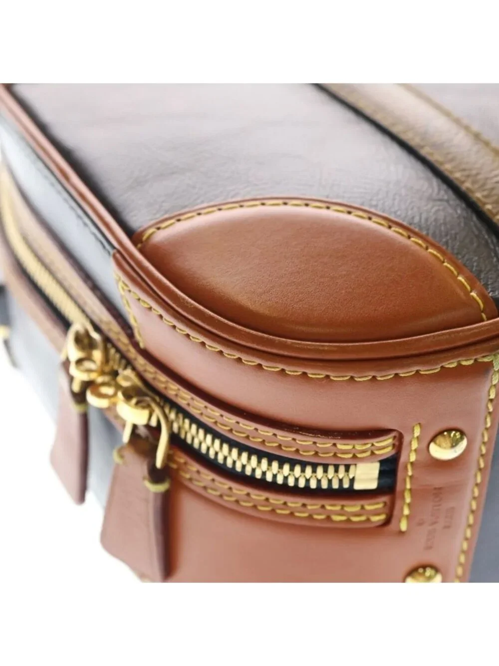 Louis Vuitton Valisette PM Monogram Reverse 2-Way Shoulder Bag Gold Hardware